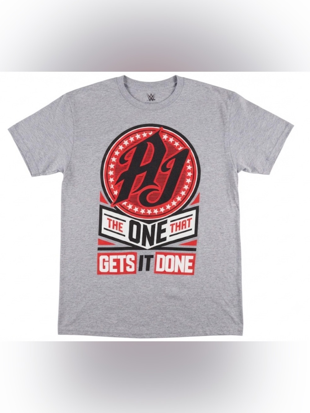 WWE AJ Styles T-Shirt Mens Medium Gray The One That Gets It Done Phenomenal‎ One